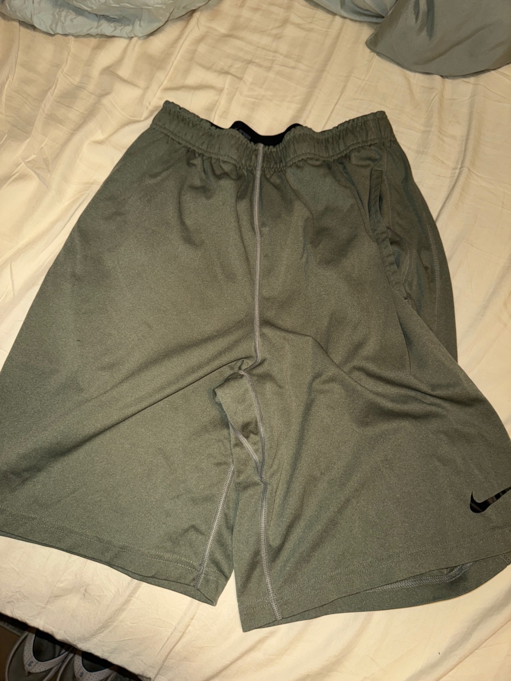 Nike Olive Green Athletic Shorts